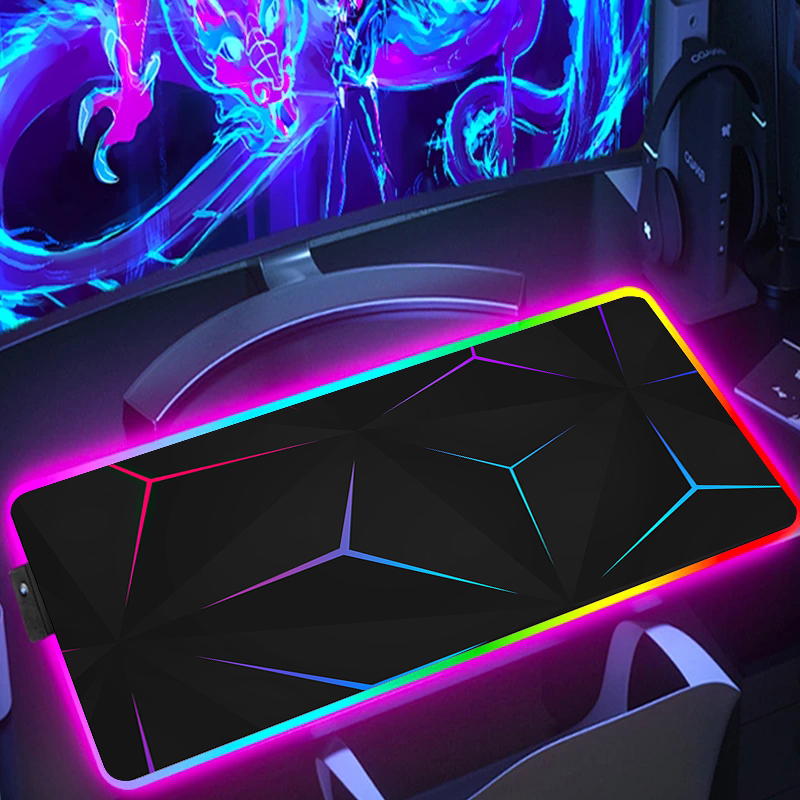 Rgb Mousepad - RGB Genişletilmiş Altıgen Oyun Mouse Pad