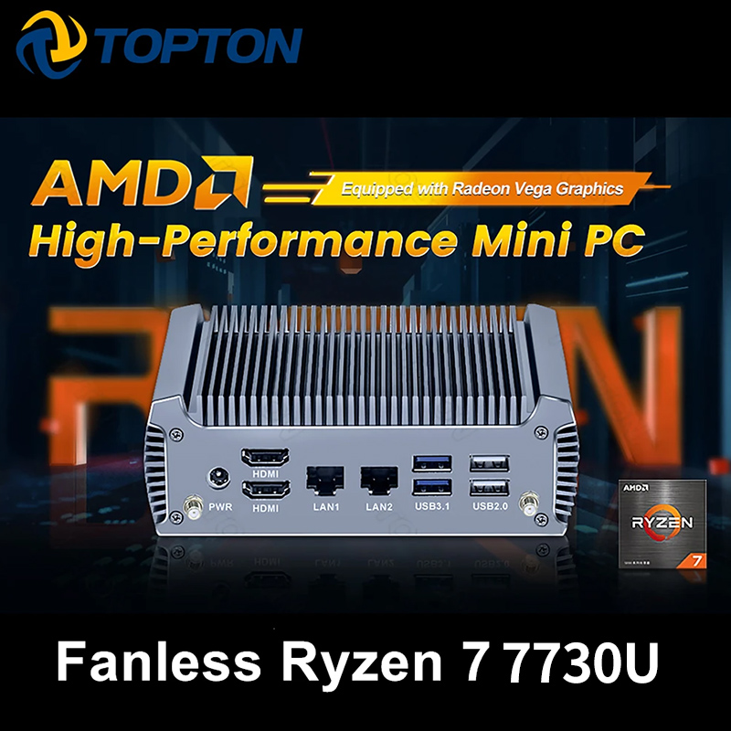Pc Gaming High End - Topton FU02 Fansız Mini PC AMD