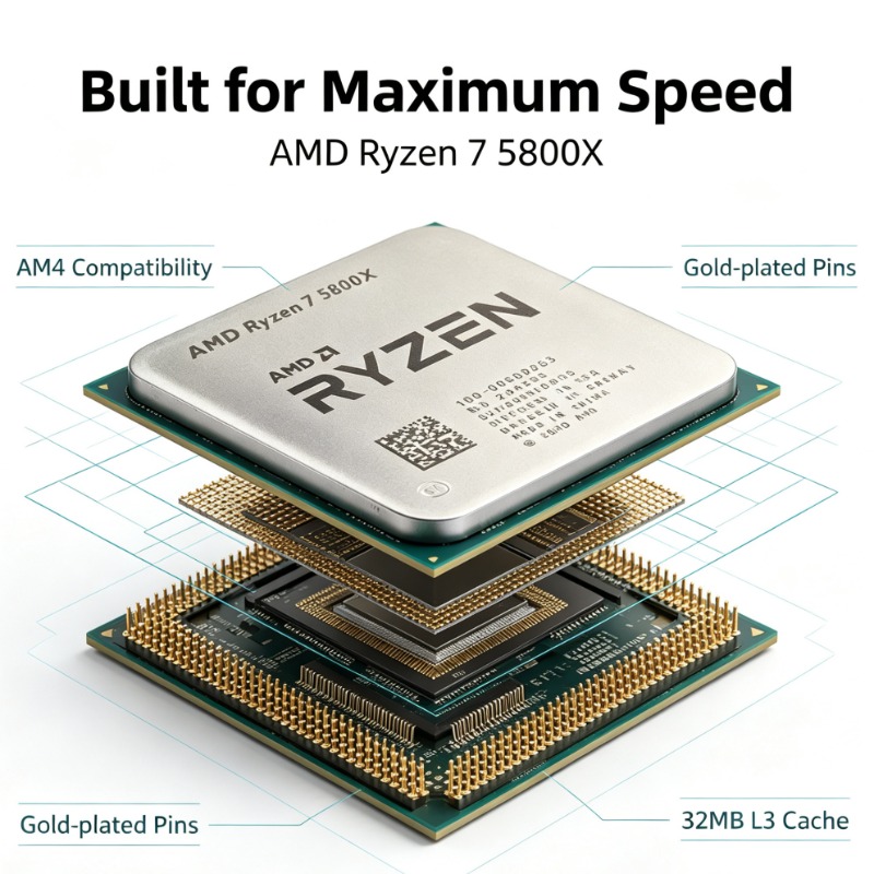 R7 5800X Masaüstü İşlemci Maks - Pc Gaming Desktop incelemesi ve fiyatı